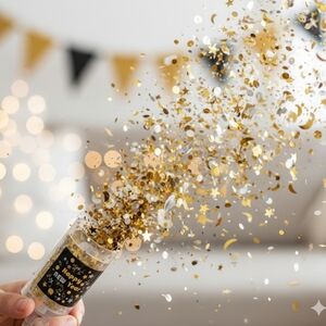 NYE New Year's Cheer confetti poppers 2pk